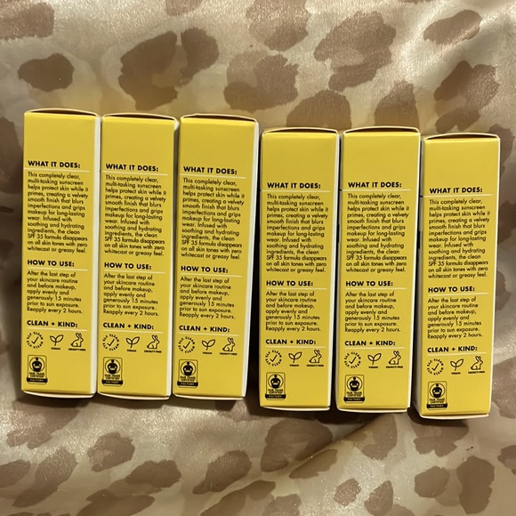 Bundle of 6 Travel Size ELFI Invisible Sunscreen and Blurring Primer - Picture 2 of 5